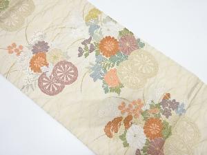 アンティーク　花車模様織り出し袋帯（材料）